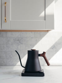 Photo of FELLOW Stagg EKG Pro Electric Pour Over Kettle (120V) (Matte Black and Walnut) (Damaged Box) ( ) [ Yard Sale ] [ Yard Sale ]