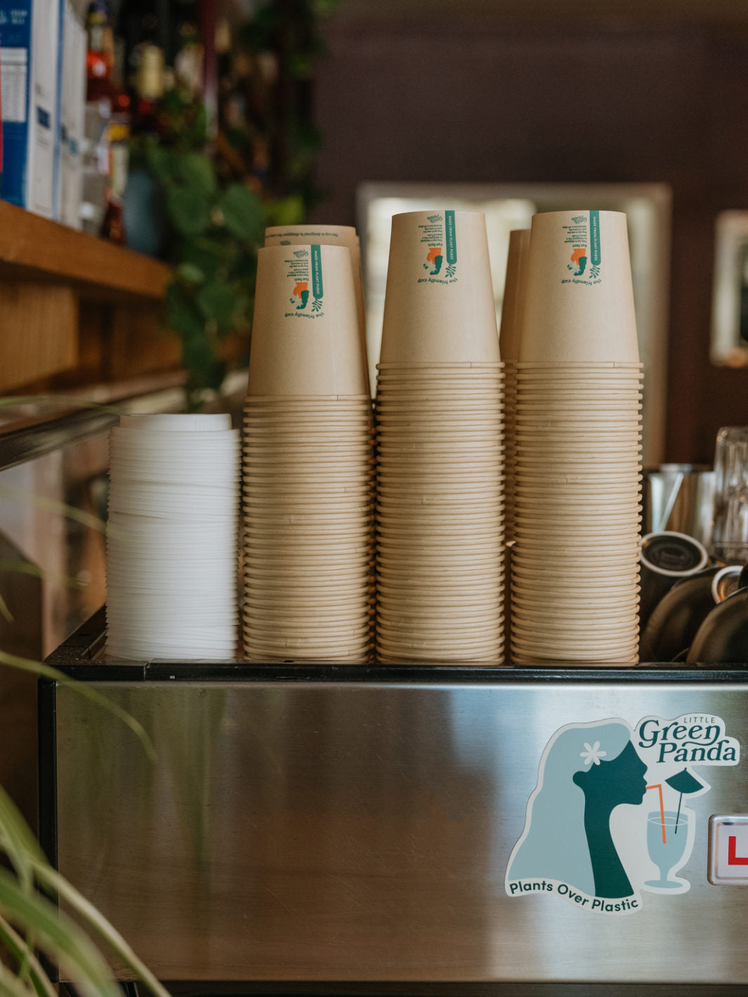 LITTLE GREEN PANDA Home Compostable Paper Cup (⌀90mm) (1000-Pack)