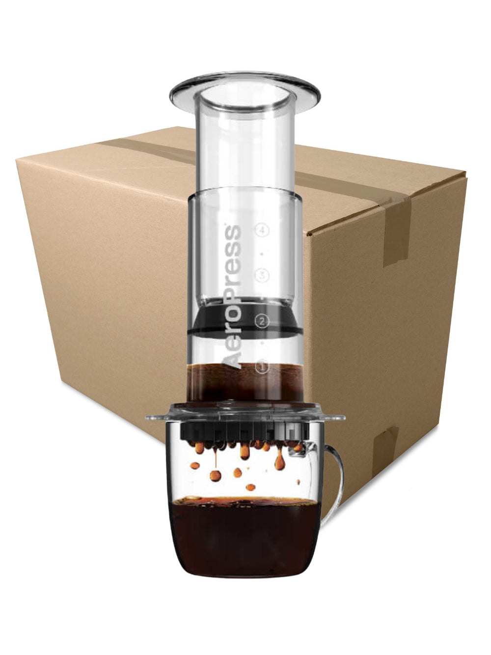 Photo of AeroPress Clear Coffee Maker ( Transparent 5 Units 1 Case ) [ AeroPress ] [ Press Brewers ]