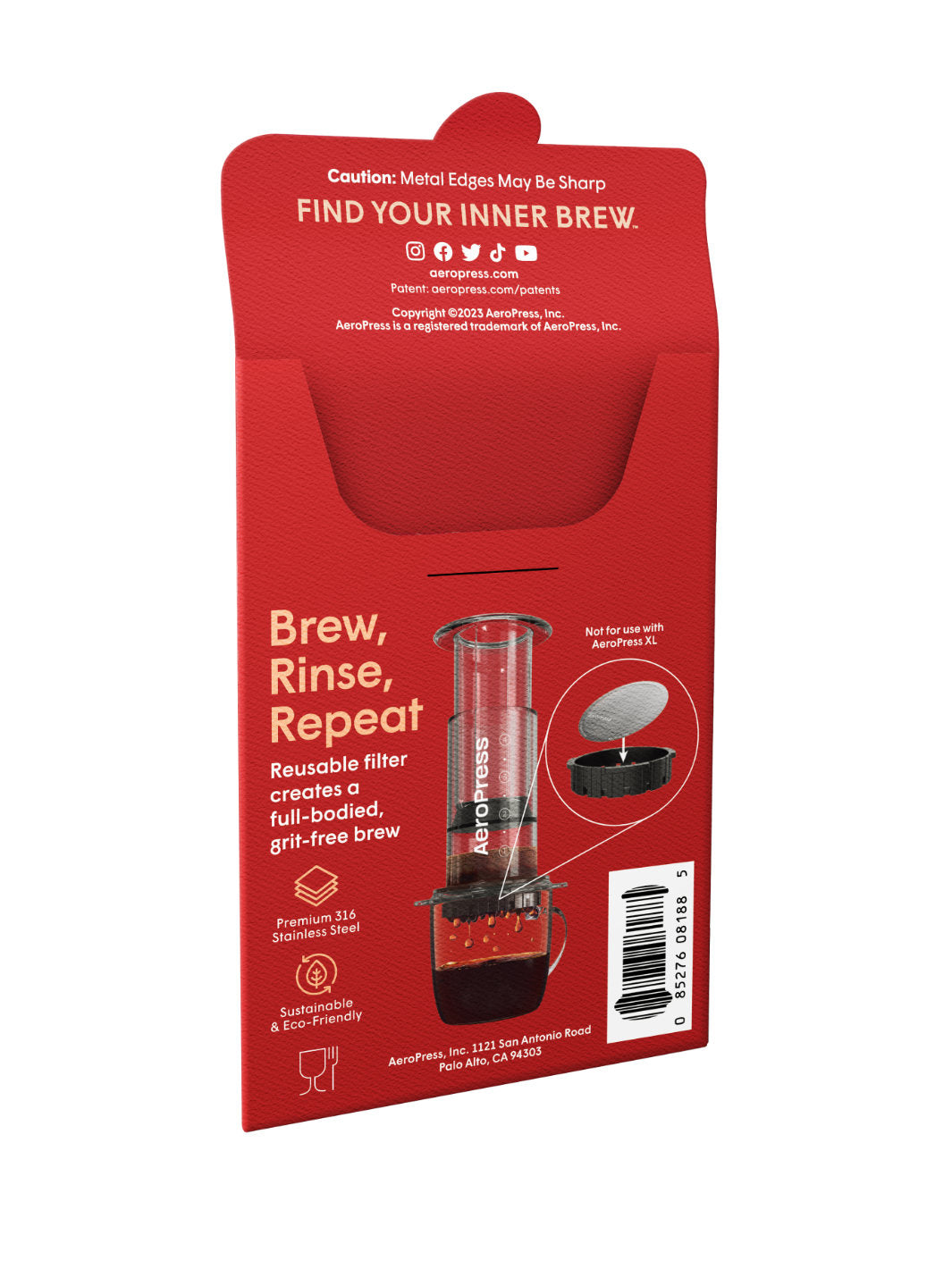 AeroPress Stainless Steel Reusable Filter