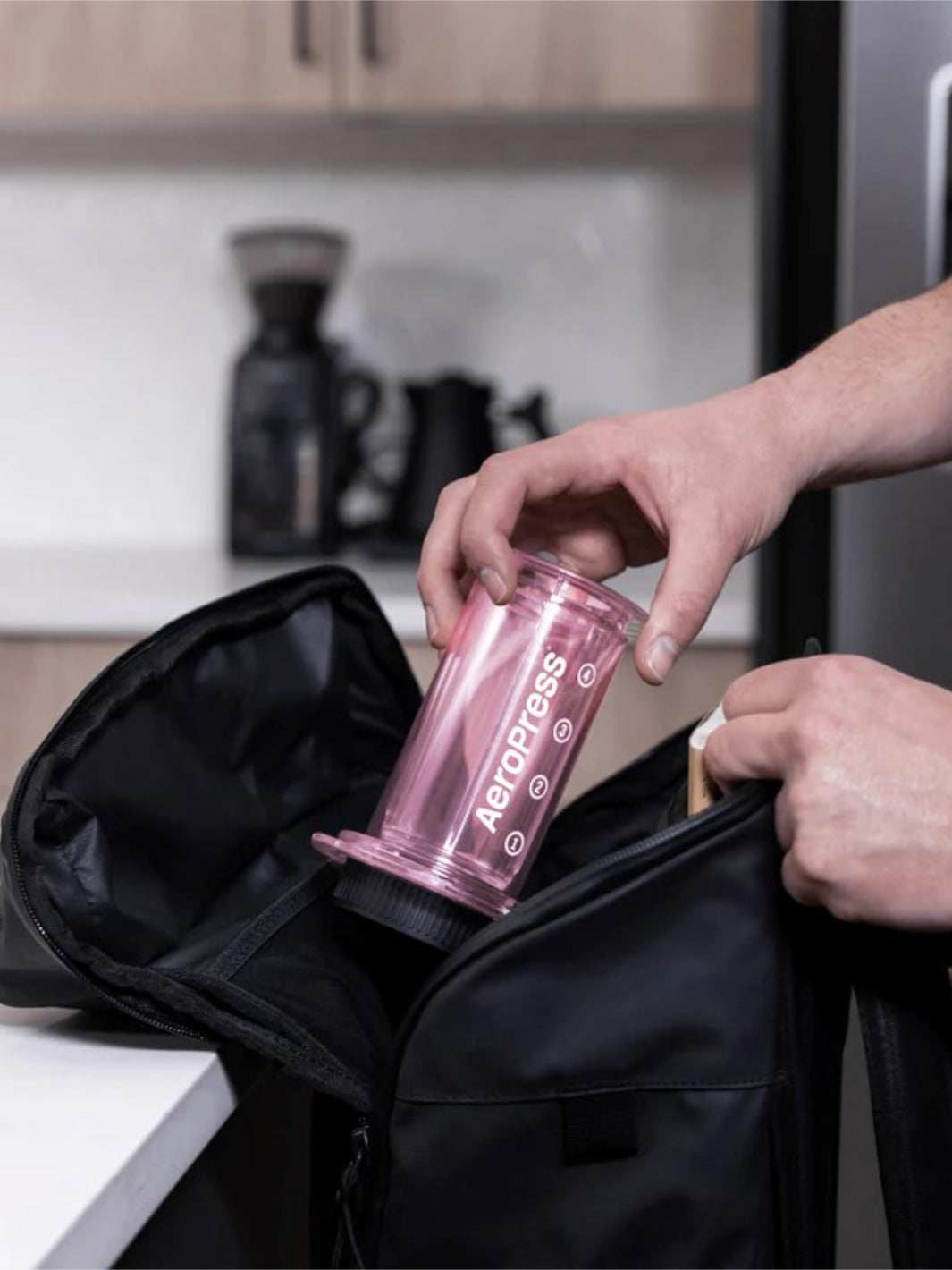 AeroPress Clear Coffee Maker (Pink) (Damaged Box)