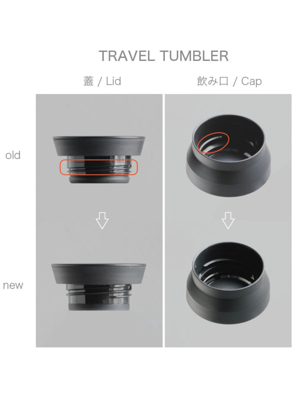 Photo of KINTO TRAVEL TUMBLER Replacement Silicone Gaskets (350ml/12oz) (A) ( ) [ KINTO ] [ Parts ]