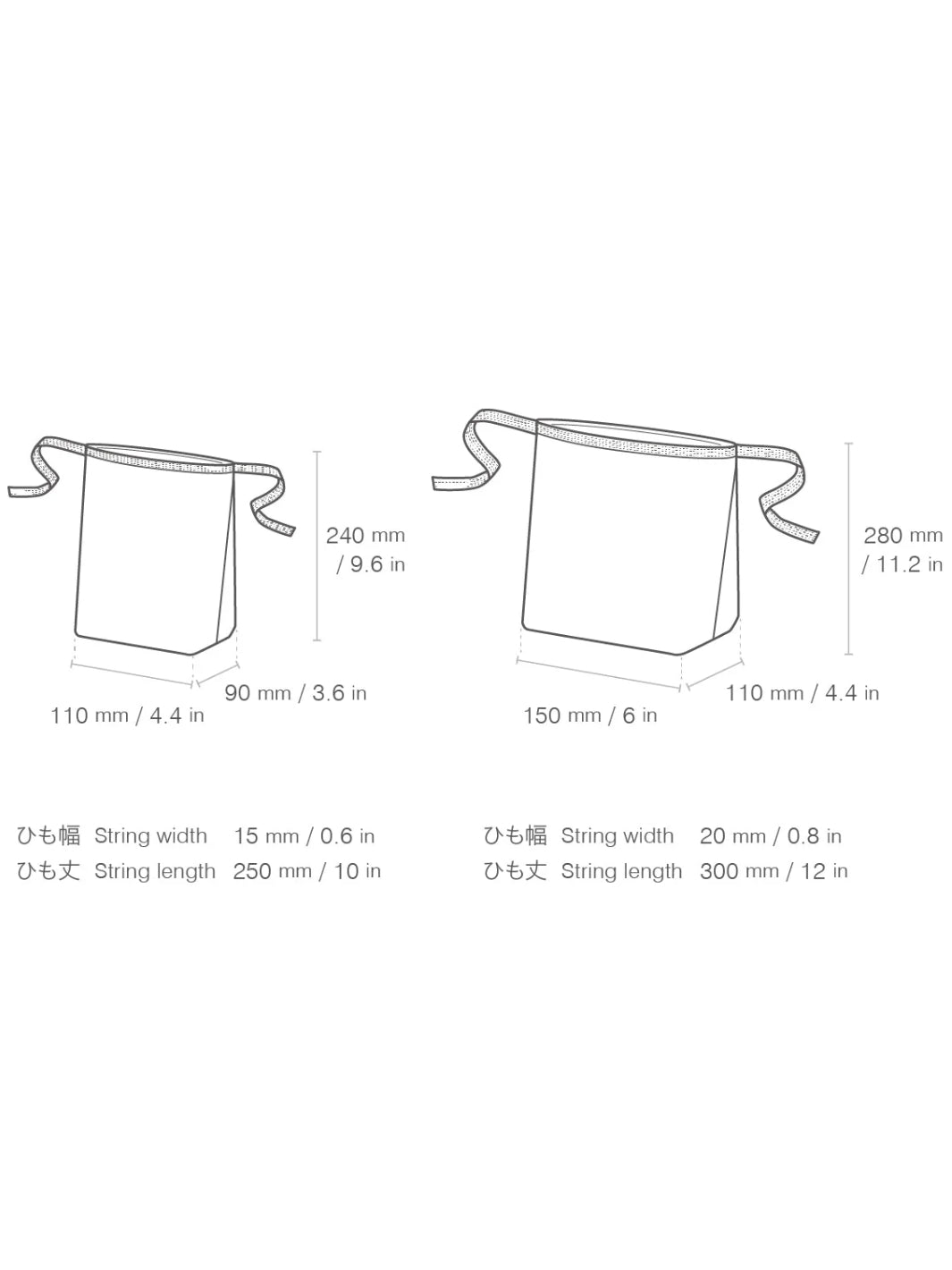 KINTO FUTO Bread Bag ALI (150x110x280mm/5.9x4.33x11.02in)