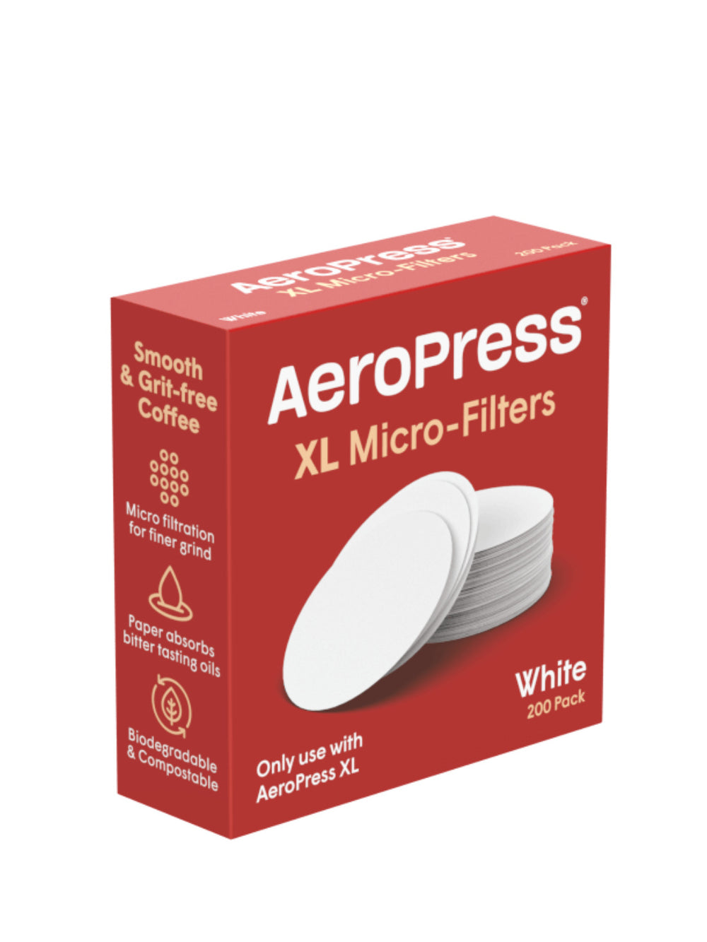 Photo of AeroPress XL Microfilters (200-Pack) ( 1 Unit ) [ AeroPress ] [ Paper Filters ]