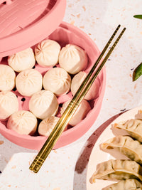 Photo of UMESHISO Chopsticks (6-Pairs) (Gold) (Lightly Used) ( ) [ Yard Sale ] [ Yard Sale ]