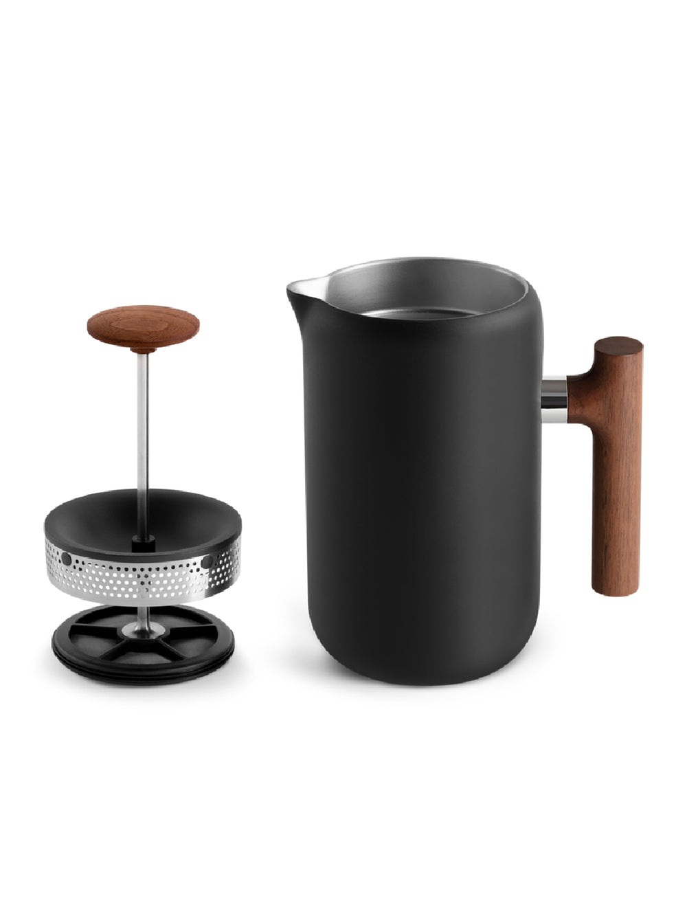 Photo of FELLOW Clara French Press (Matte Black with Walnut) (Open Box) ( ) [ Yard Sale ] [ Yard Sale ]