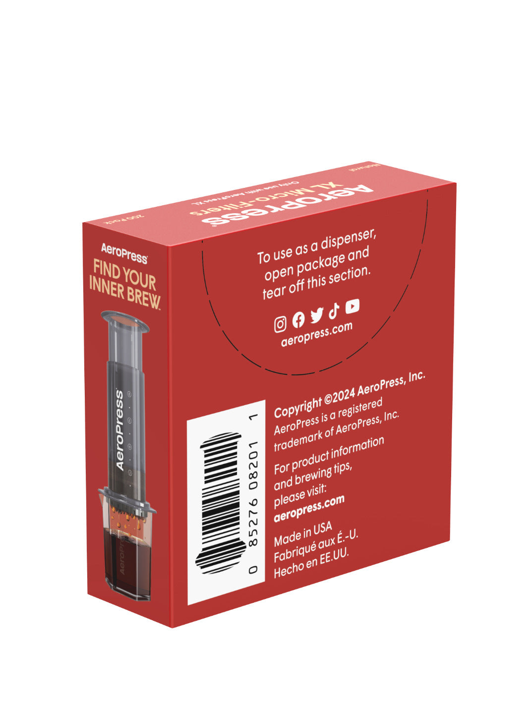 AeroPress XL Natural Microfilters (200-Pack)