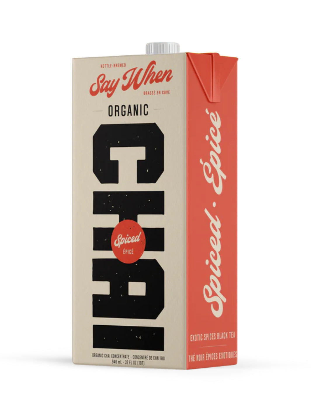 SAY WHEN Organic Spiced Chai Concentrate