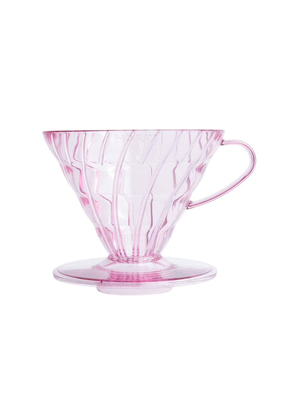 Photo of HARIO V60-02 Dripper (Plastic) ( Jelly Pink Standard (JP EN) ) [ HARIO ] [ Pourover Brewers ]