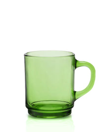 Photo of DURALEX Versailles Glass Mug (260ml/8.8oz) (6-Pack) ( Green ) [ Duralex ] [ Glasses ]