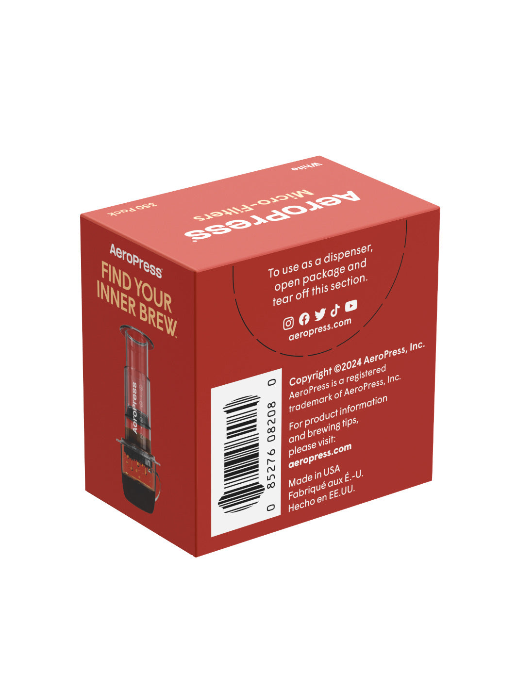 AeroPress Microfilters (350-Pack) (Damaged Box) – Eight Ounce Coffee