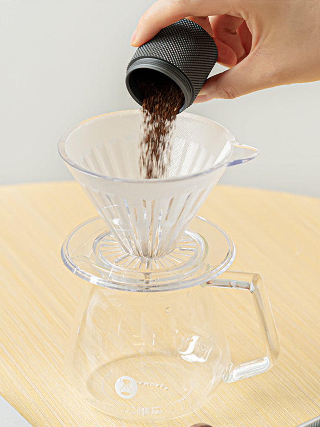 フェイスクリーム rttr TIMEMORE Crystal Eye Turbo Dripper (Plastic) / Pourover