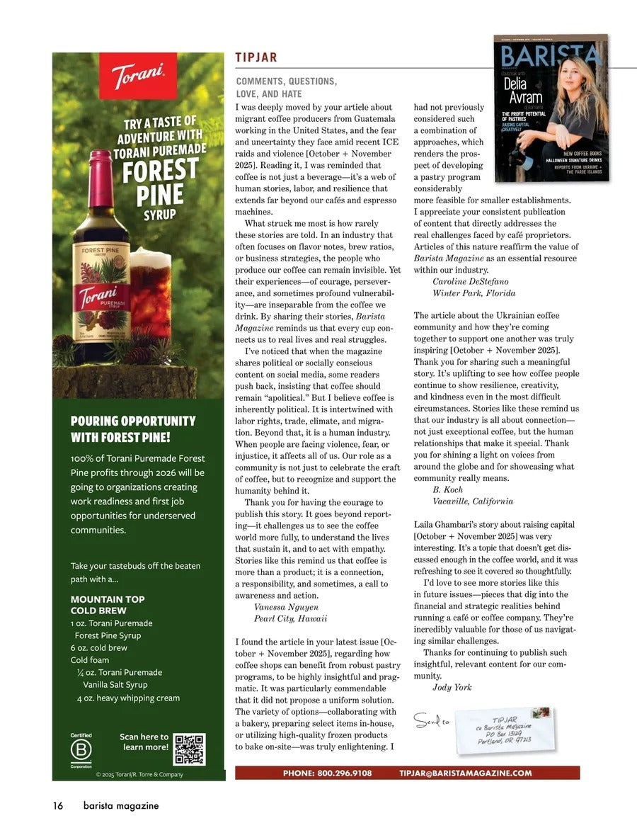 Barista Magazine LIMIT ONE