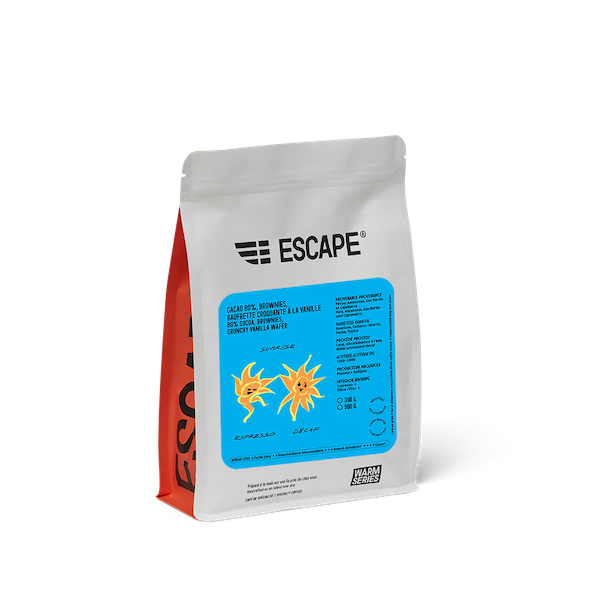 Photo of Escape - Sunrise Espresso Decaf (900g) ( Default Title ) [ Escape ] [ Coffee ]