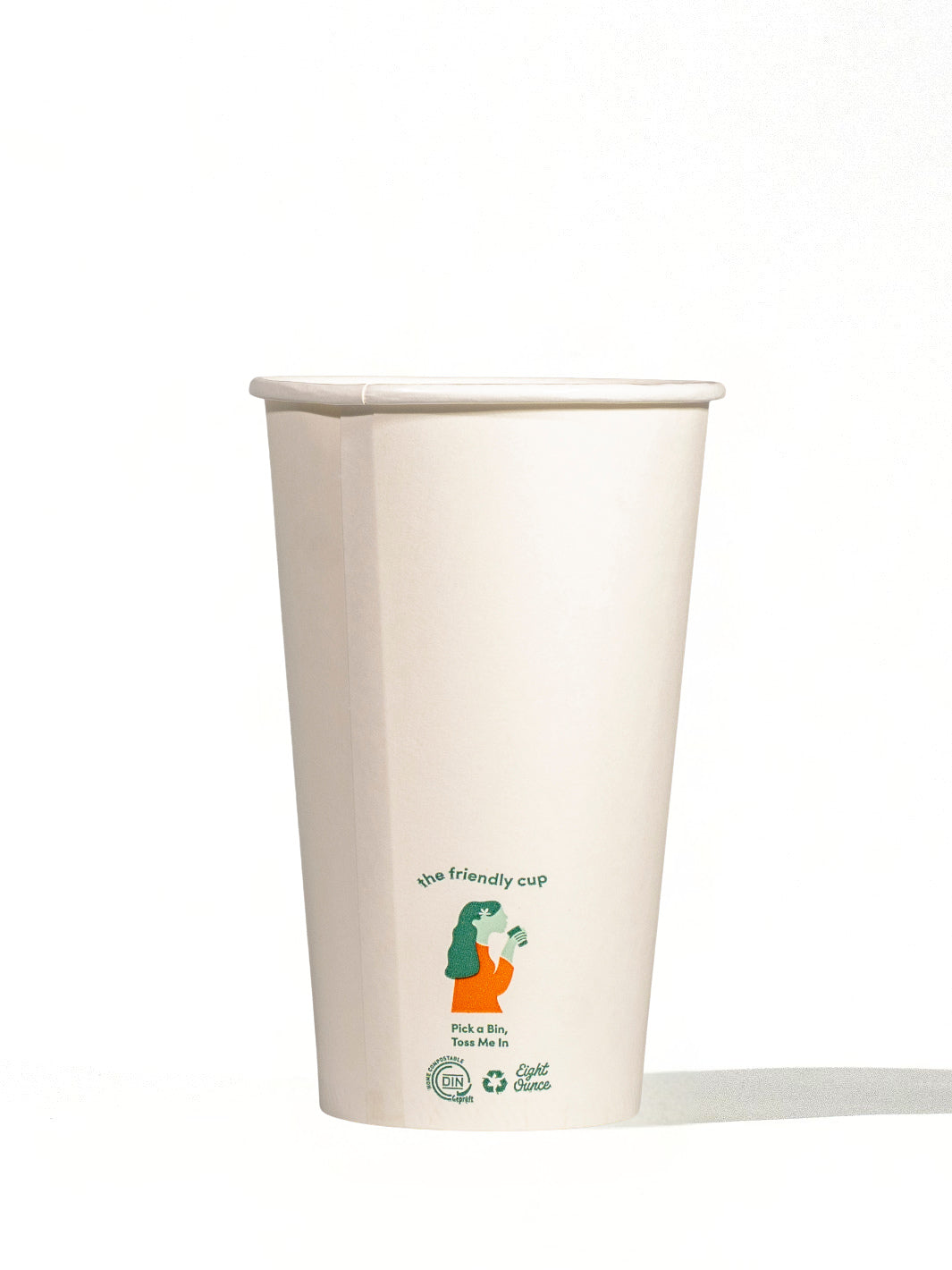 LITTLE GREEN PANDA Home Compostable Cold Cup (1000-Pack) (White)
