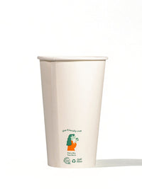 Photo of LITTLE GREEN PANDA Home Compostable Cold Cup (1000-Pack) (White) ( 16oz 473ml ) [ Little Green Panda ] [ Single Use Cups ]