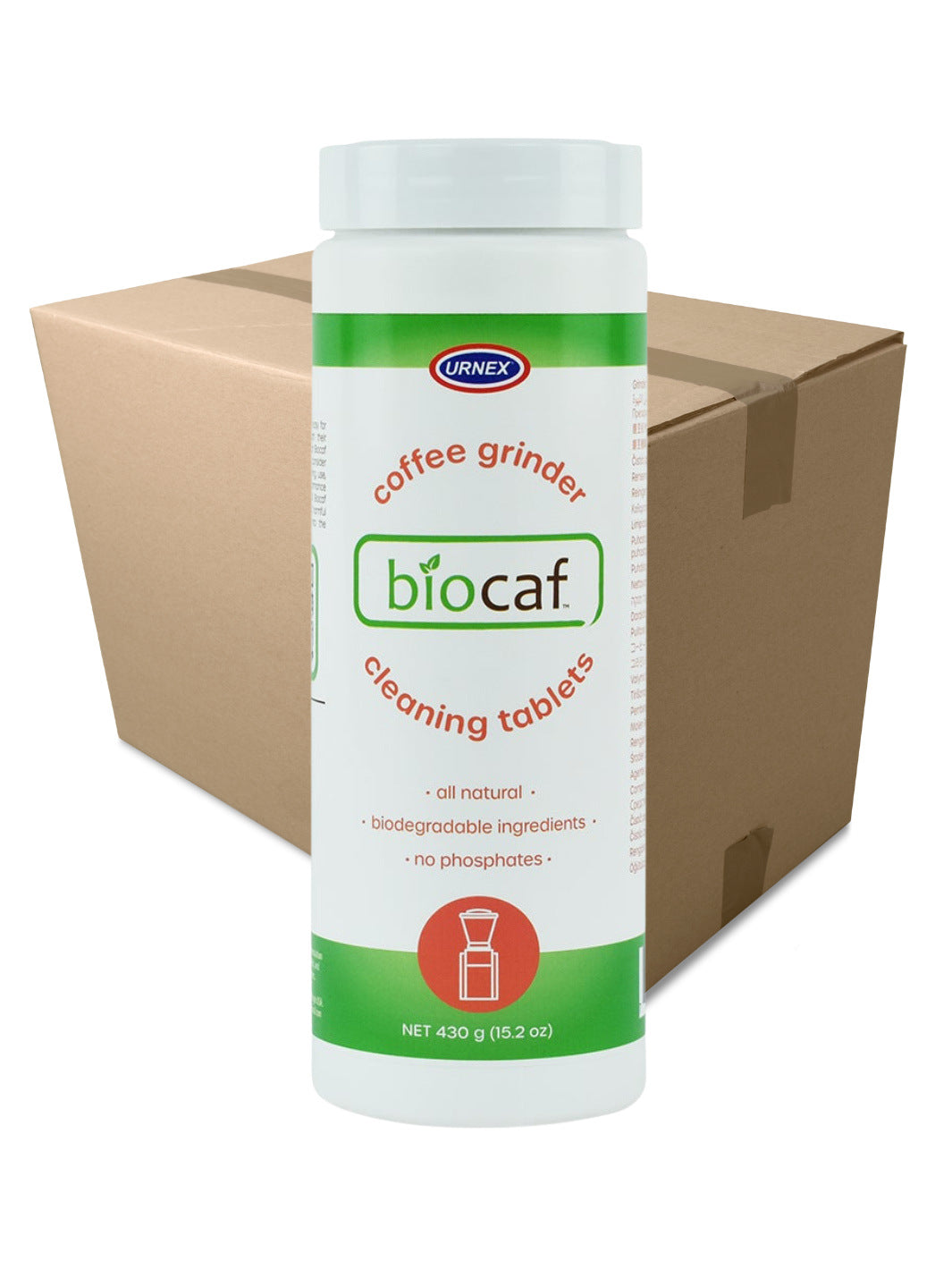 URNEX Biocaf Grinder Cleaning Tablets (430g/15.2oz) / Cleaners