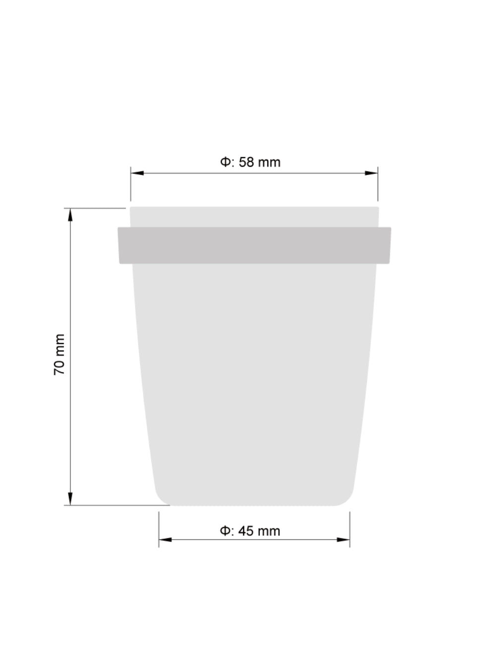 Photo of ACAIA 58mm Portafilter Dosing Cup & Storage Lid (Small) (White) (Lightly Used) ( ) [ Yard Sale ] [ Yard Sale ]