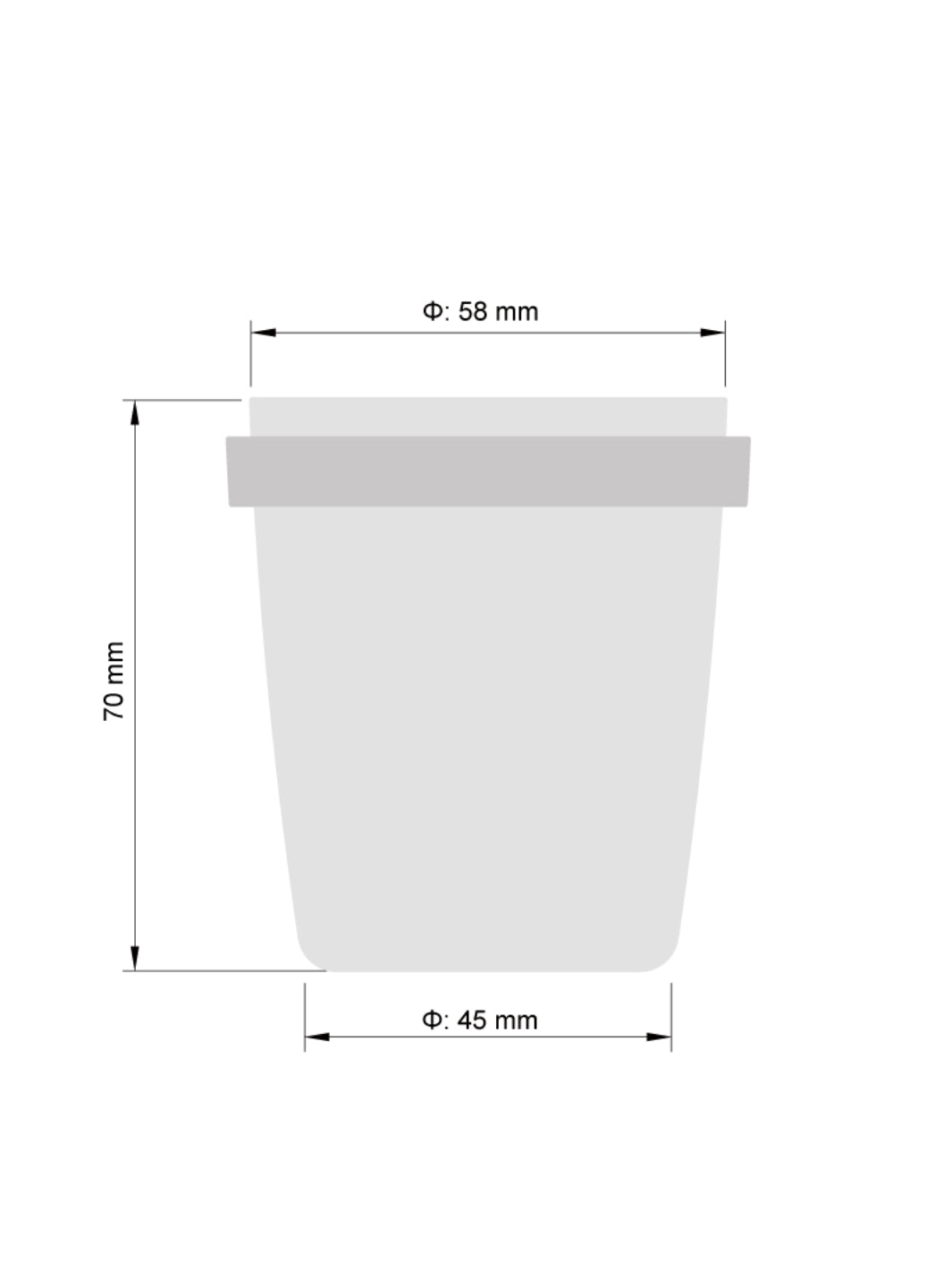 ACAIA 58mm Portafilter Dosing Cup & Storage Lid (Small) (White) (Lightly Used)