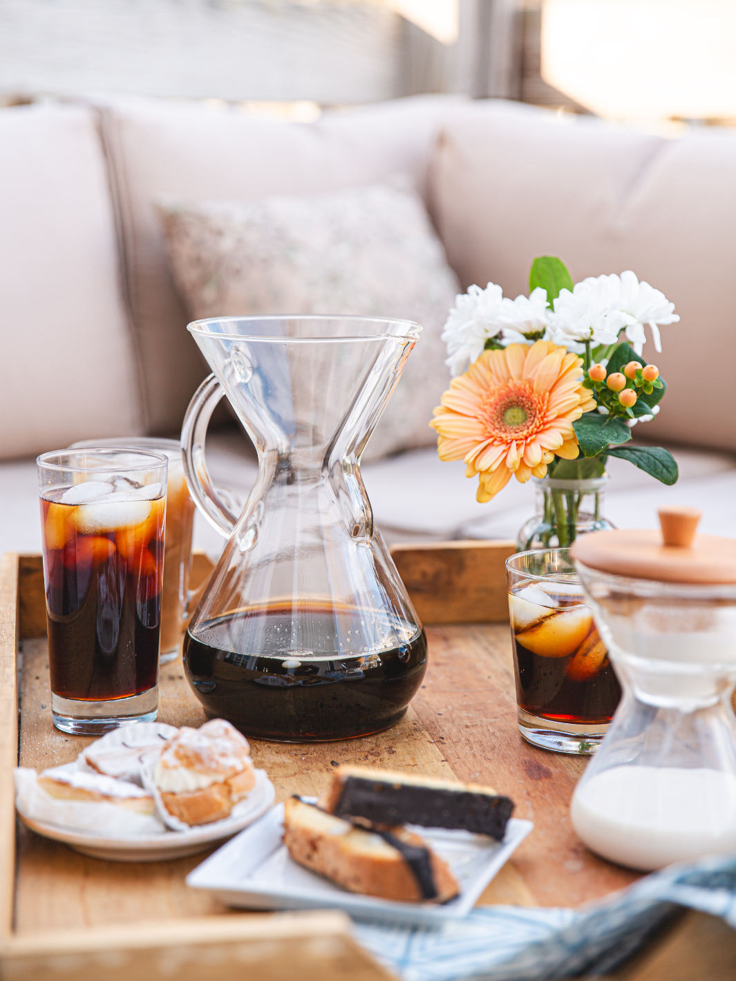 CHEMEX® Eight Cup Glass Handle