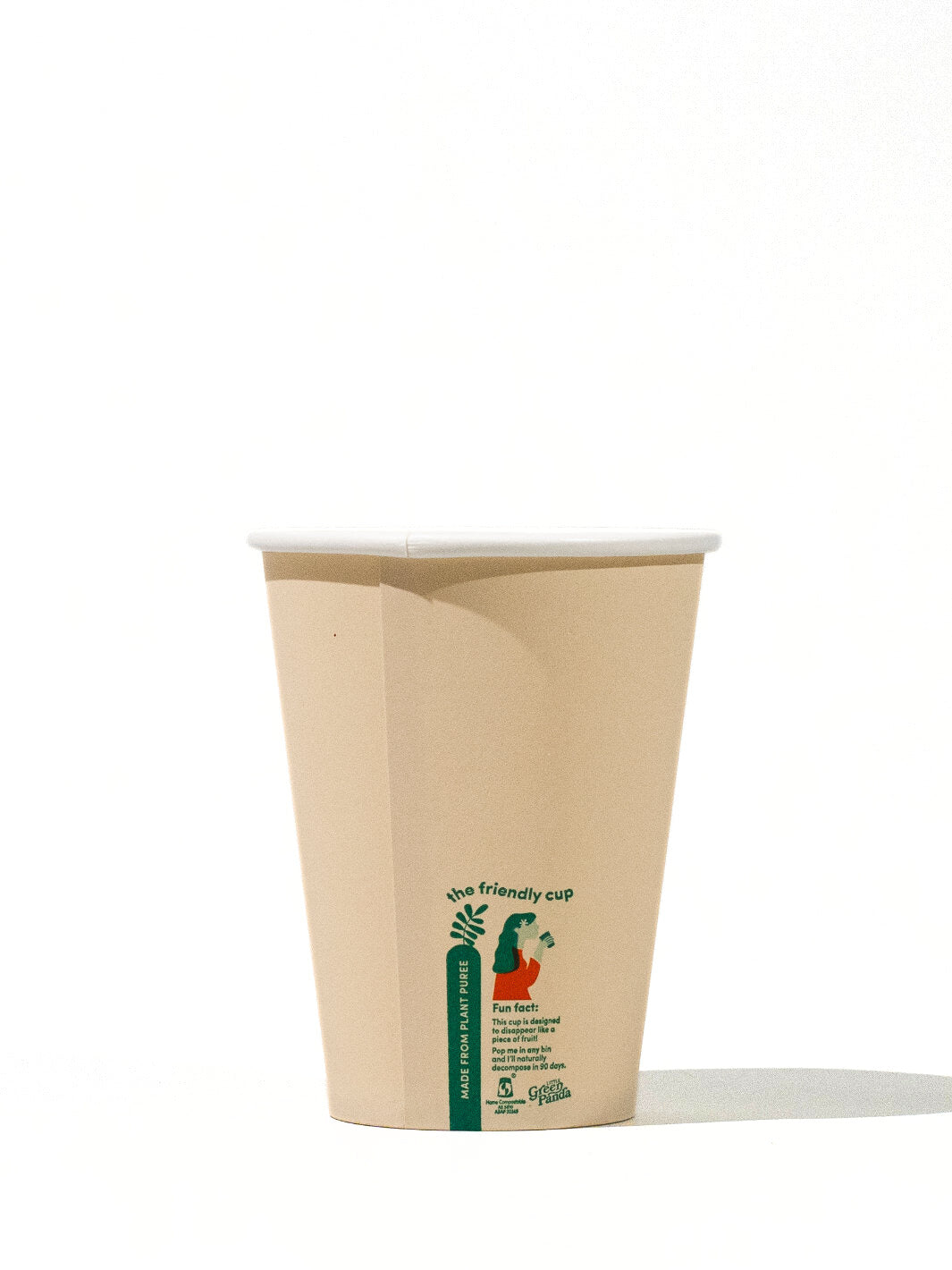 LITTLE GREEN PANDA Home Compostable Paper Cup (⌀90mm) (1000-Pack)