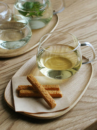 Photo of KINTO UNITEA Cup and Willow Tray (210x145mm/8.4x5.8in) ( ) [ KINTO ] [ Tea Glasses ]