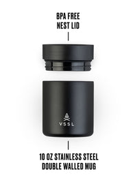Photo of VSSL Nest Mug (295ml/10oz) (Black) (Damaged Box) ( ) [ Yard Sale ] [ Yard Sale ]