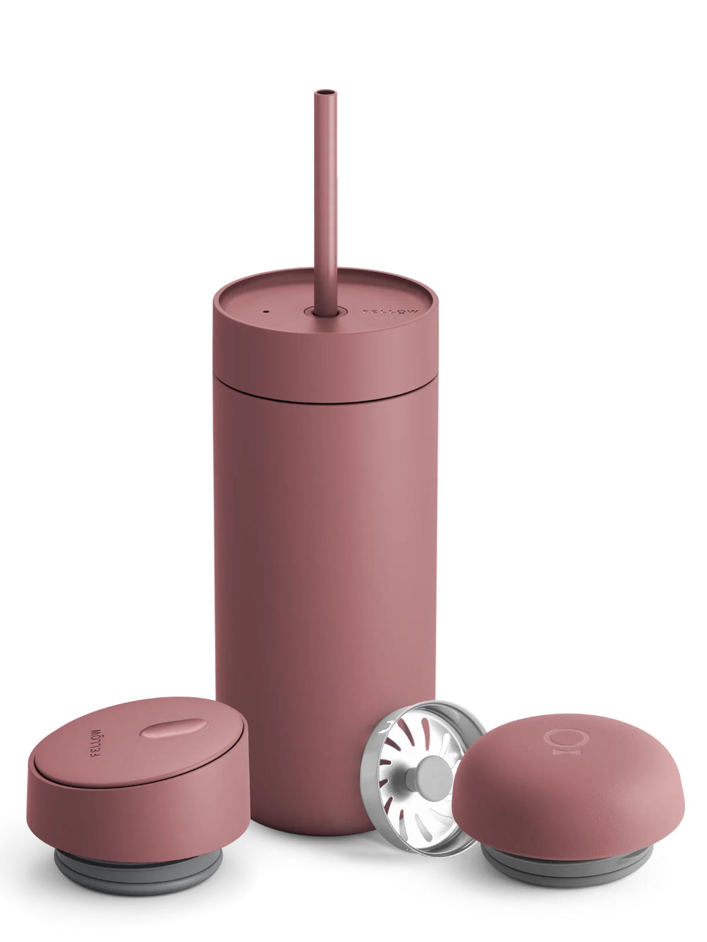 Photo of FELLOW Carter 3-in-1 Sip System (474ml/16oz) ( Desert Rose ) [ Fellow ] [ Reusable Cups ]
