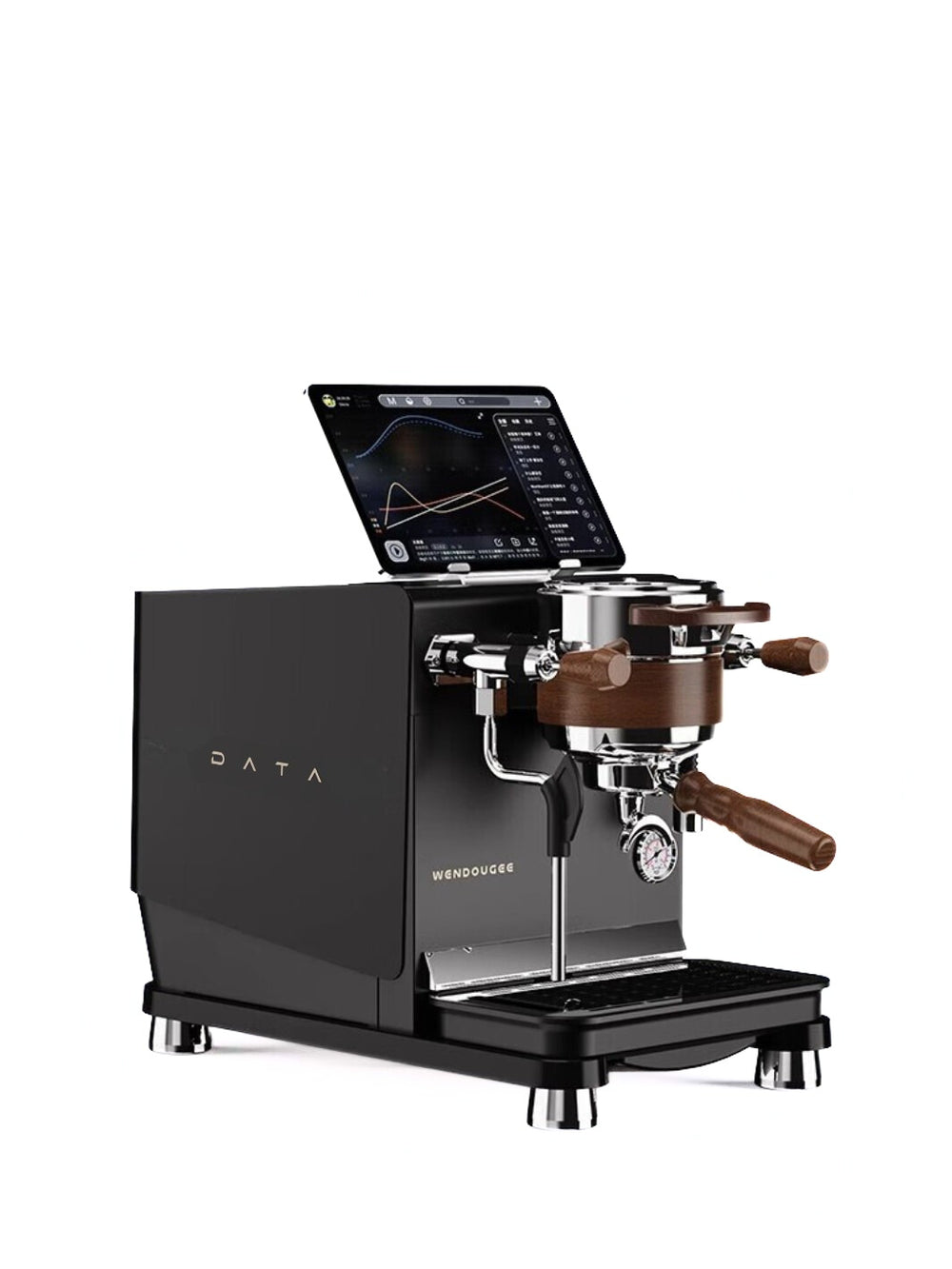 Photo of [PRE-ORDER] WENDOUGEE Data S Espresso Machine (Reservoir/Direct Plumb) [SHIPPING LATE FEBRUARY 2025] ( Black (w Silver) ) [ Wendougee ] [ Espresso Machines ]