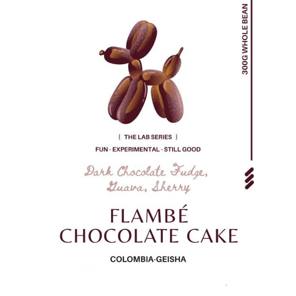 Moving Coffee - Flambe Chocolate Cake
