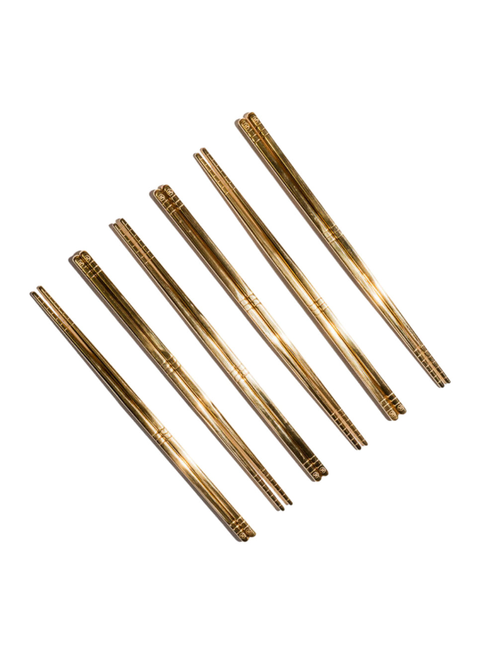 Photo of UMESHISO Chopsticks (6-Pairs) (Gold) (Lightly Used) ( Default Title ) [ Yard Sale ] [ Yard Sale ]