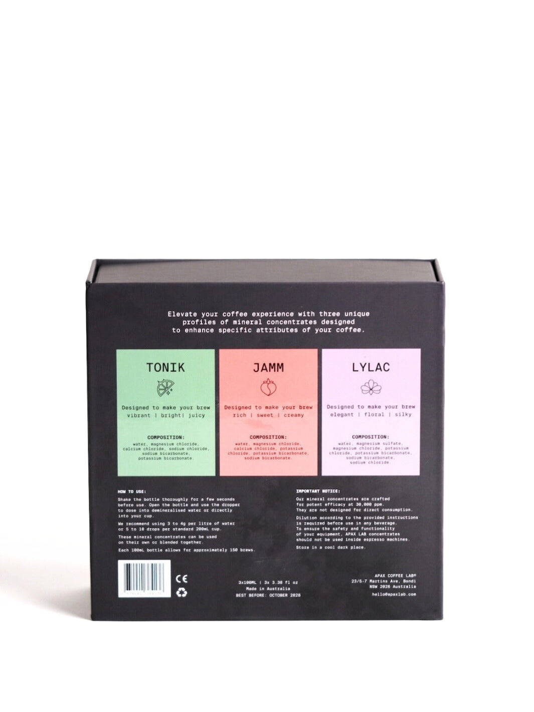 APAX LAB Water Minerals for Coffee (Box Set)