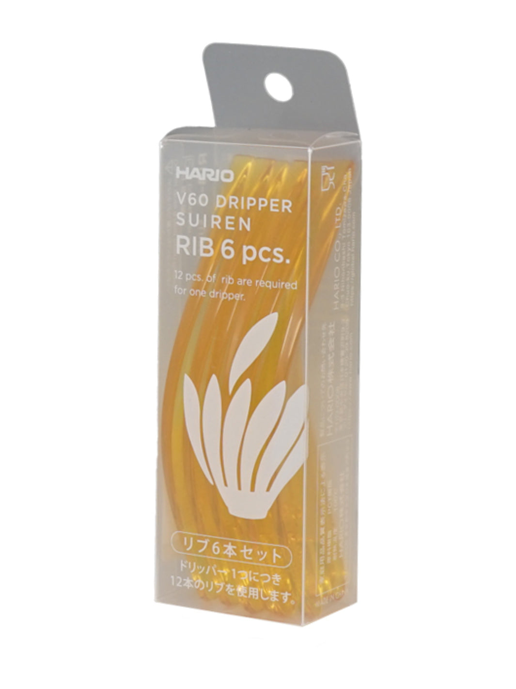 HARIO V60-02 Suiren Dripper Replacement Ribs (6-Pack)