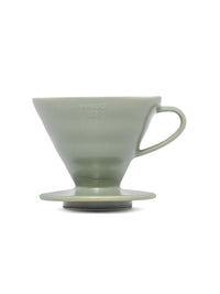 Photo of HARIO V60-02 Dripper (Ceramic) ( Oil Green ) [ HARIO ] [ Pourover Brewers ]