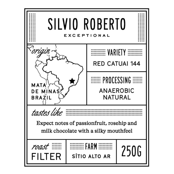 Manhattan -  Silvio Roberto: Anaerobic Natural, Brazil (250g)