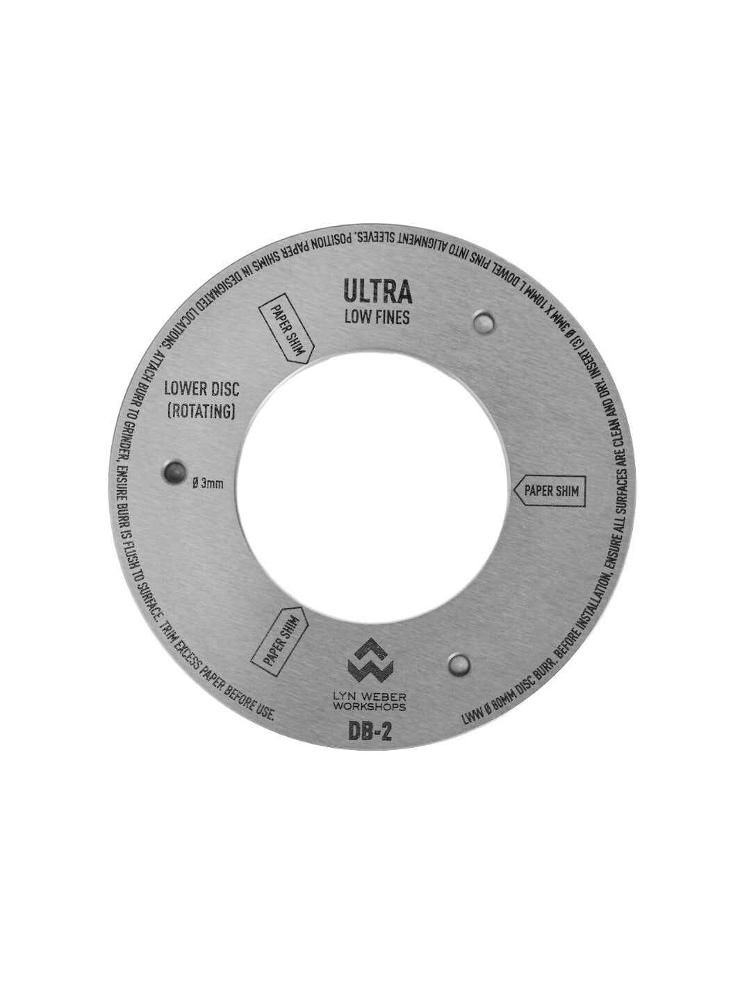 WEBER WORKSHOPS EG-1 Ultra Burr Set (⌀80mm) (Low Fines) (Damaged Box)