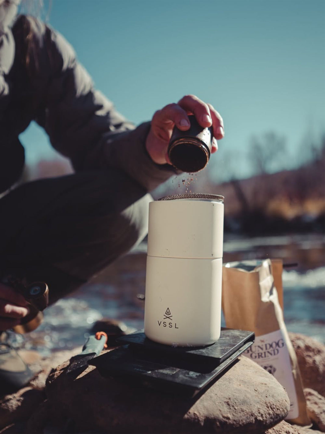 VSSL Nest Pourover Coffee Kit + Java G25 Grinder Gift Set