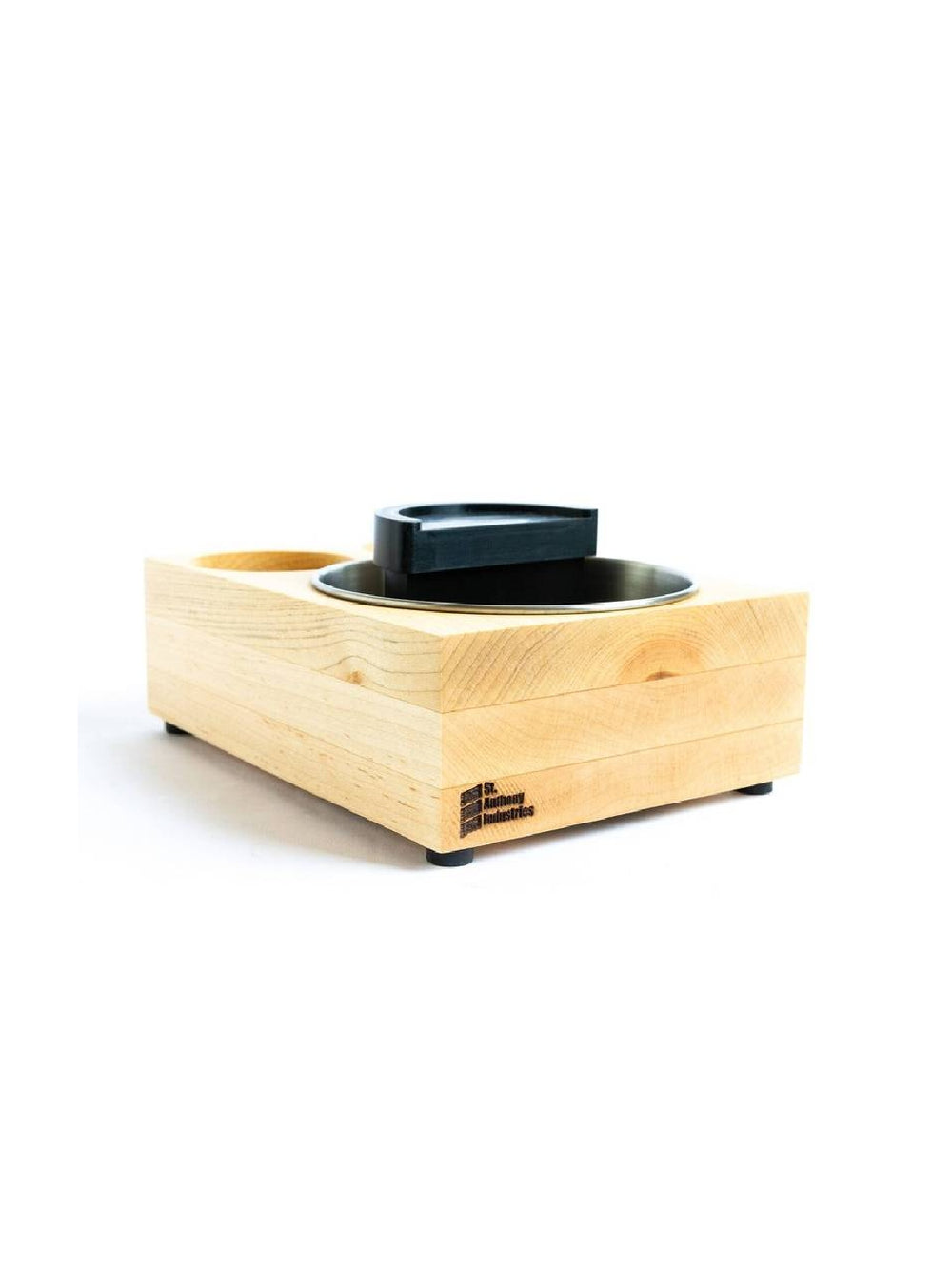 Photo of SAINT ANTHONY INDUSTRIES The Bloc Espresso Knock Box and Tamp Station (Maple) (Minor Aesthetic Defect) ( Default Title ) [ Yard Sale ] [ Yard Sale ]