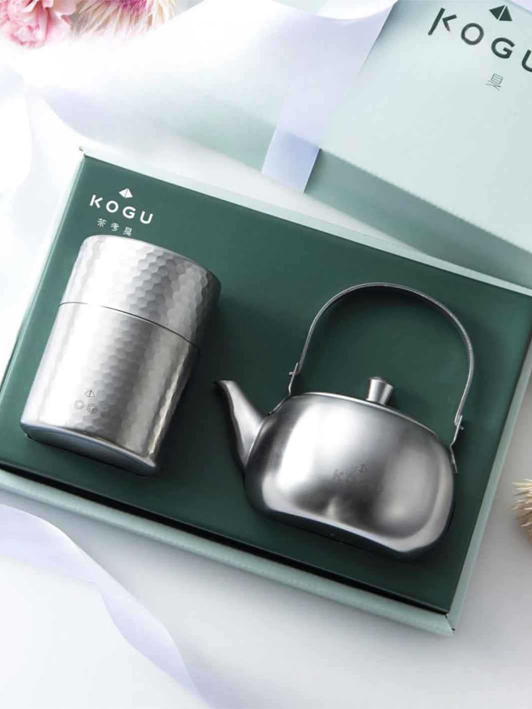 KOGU 2-Piece Tea Set (Kyusu Teapot + Tea Canister)