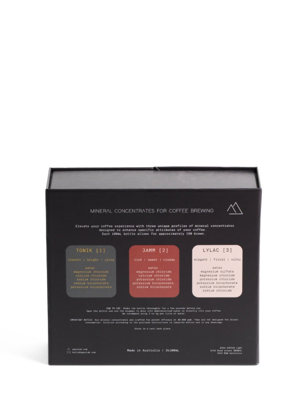 APAX LAB Water Minerals for Coffee (Box Set)