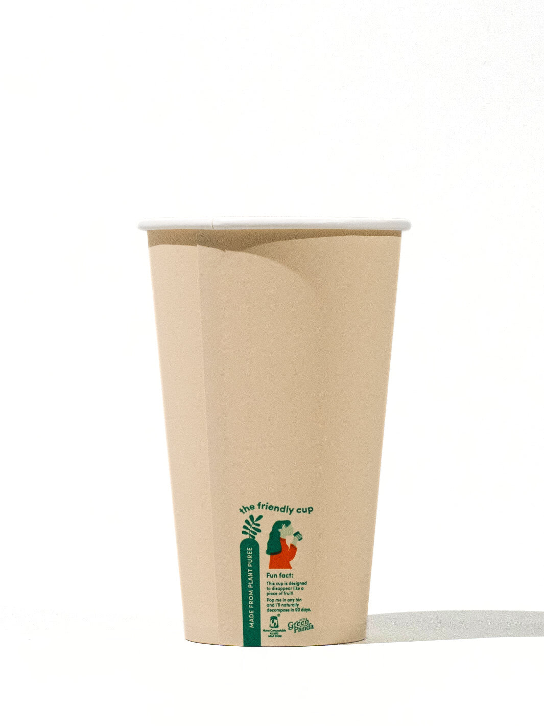LITTLE GREEN PANDA Home Compostable Paper Cup (⌀90mm) (1000-Pack)