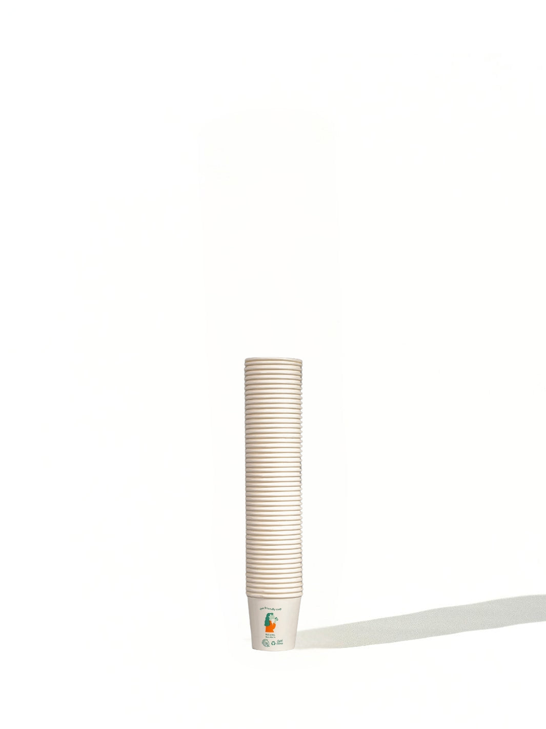 LITTLE GREEN PANDA Home Compostable Paper Cup (50-Pack) (White) (4oz/118ml) (Sample)