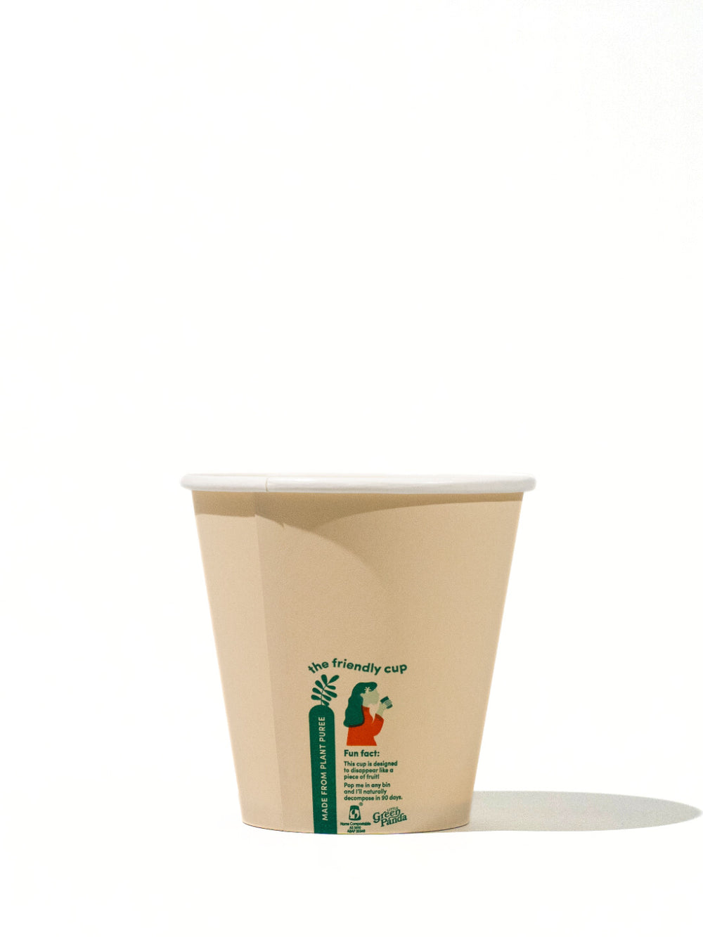 LITTLE GREEN PANDA Home Compostable Paper Cup (⌀90mm) (1000-Pack)