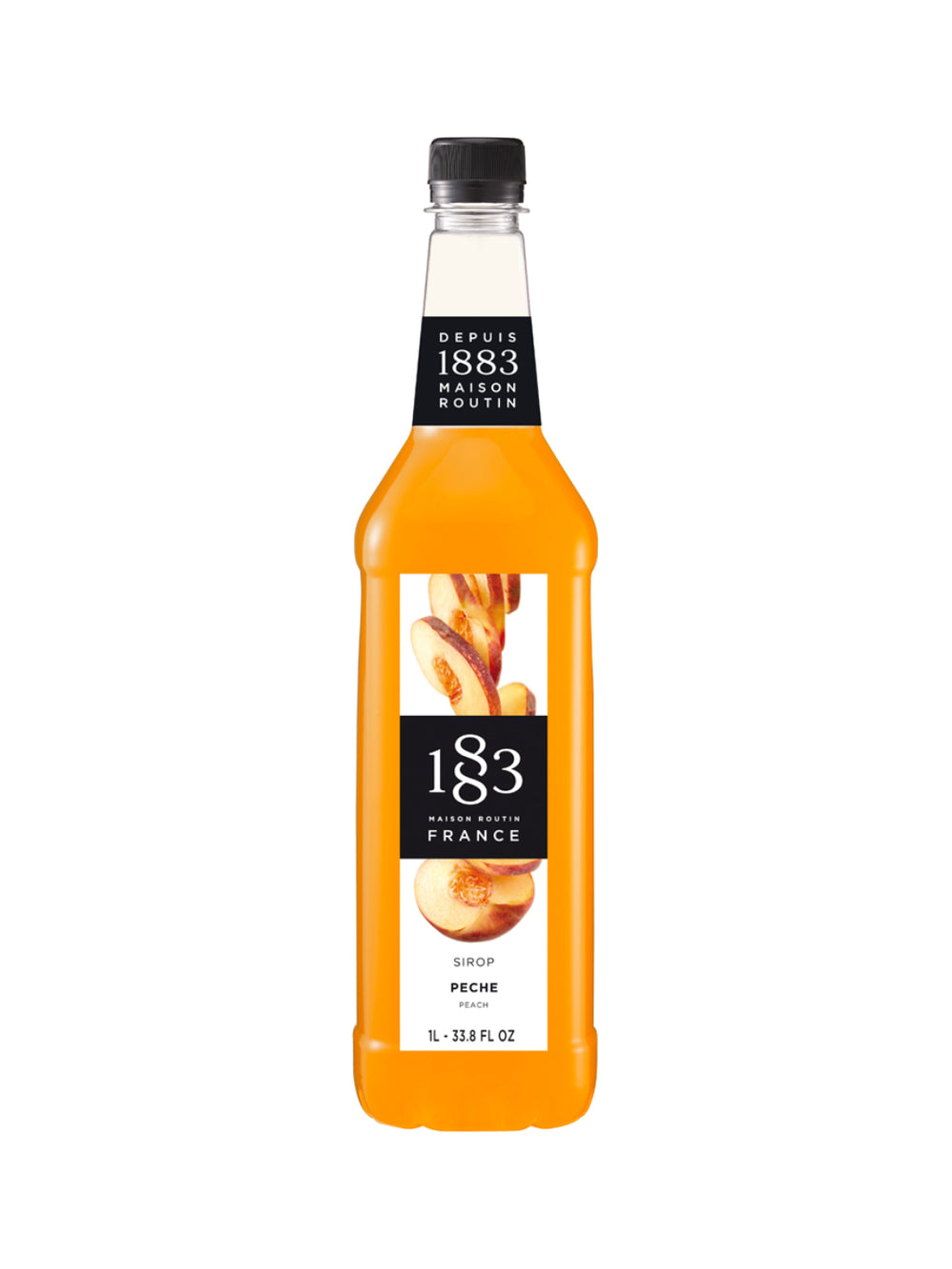 Photo of 1883 Peach Syrup (1000ml/33.8oz) ( Single Bottle ) [ 1883 ] [ Syrup ]