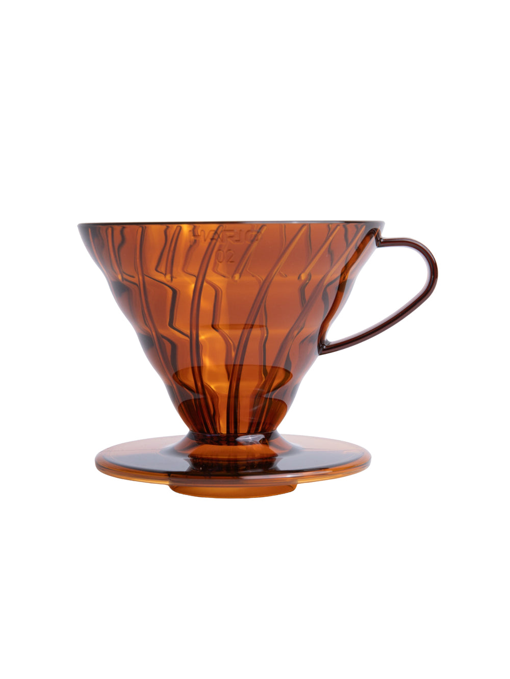 Photo of HARIO V60-02 Dripper (Plastic) ( Amber Standard (JP EN) ) [ HARIO ] [ Pourover Brewers ]