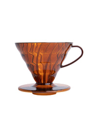 Photo of HARIO V60-02 Dripper (Plastic) ( Amber Standard (JP EN) ) [ HARIO ] [ Pourover Brewers ]