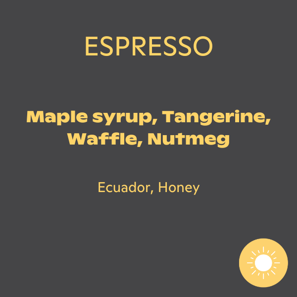 Photo of DAK - Golden Waffle Espresso: Golden Honey, Ecuador (250g) ( ) [ DAK Coffee Roasters ] [ Coffee ]