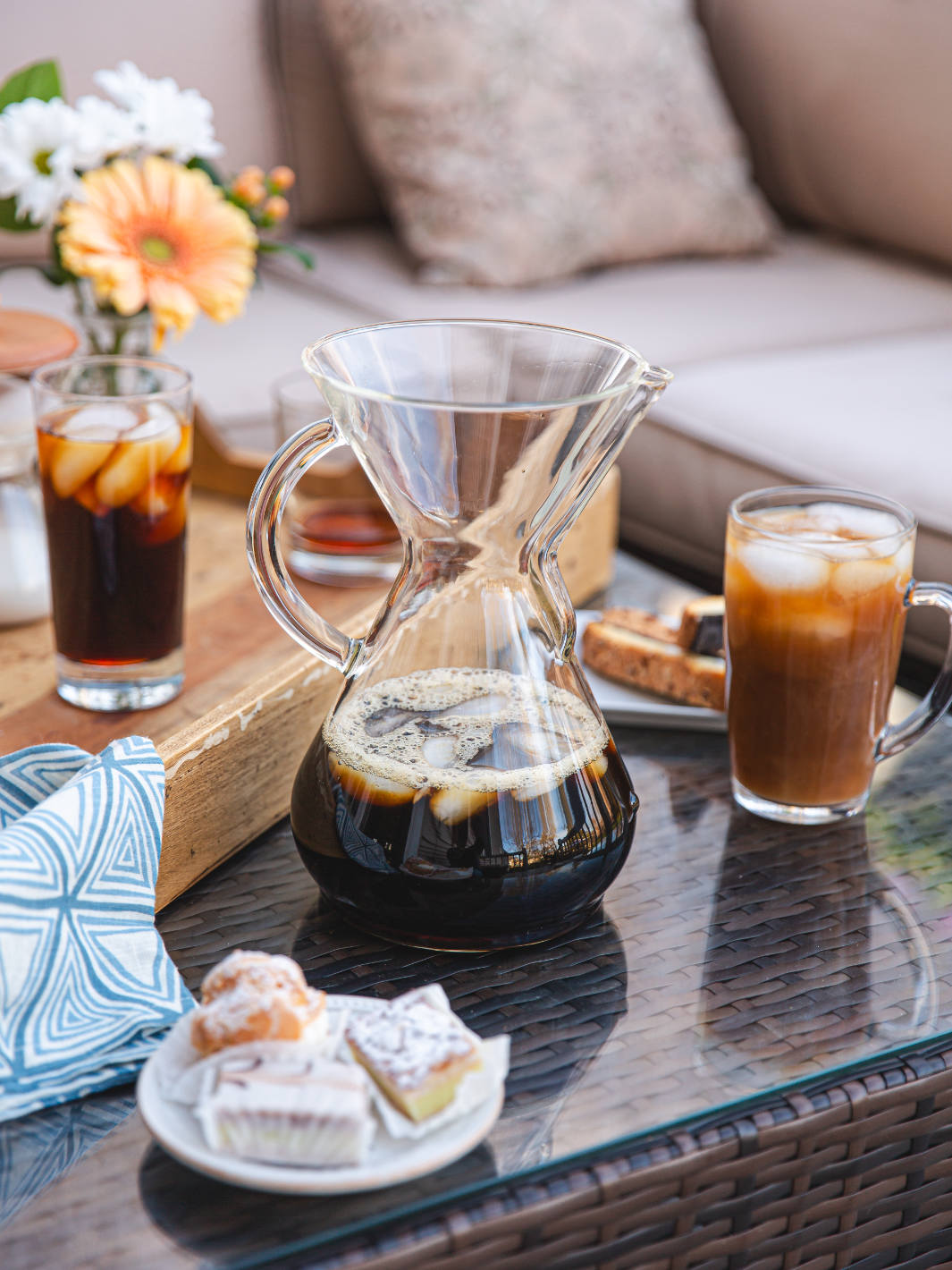 CHEMEX® Eight Cup Glass Handle