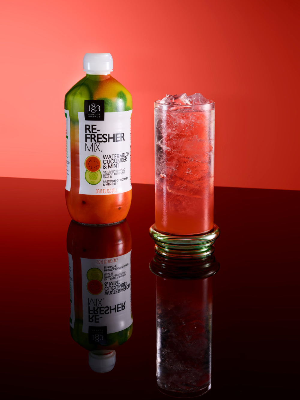 Photo of 1883 Watermelon, Cucumber & Mint Refresher Mix (1000ml/33.8oz) ( ) [ 1883 ] [ Drink Concentrate ]