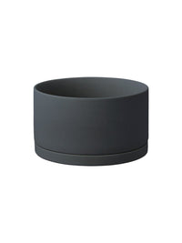 Photo of KINTO PLANT POT 191 (⌀170mm/6.8in) ( Dark Grey ) [ KINTO ] [ Plant Pots ]